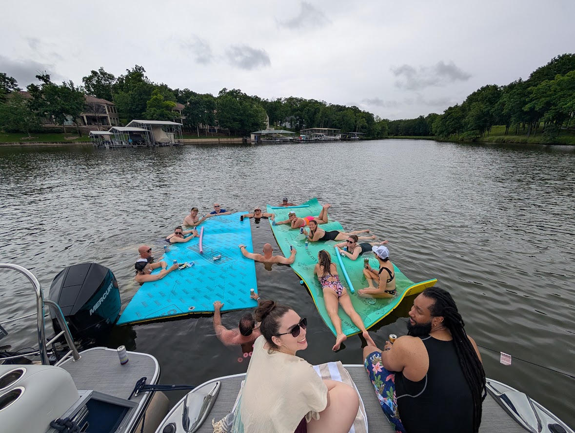 floating on the lake boat rental osage beach mo