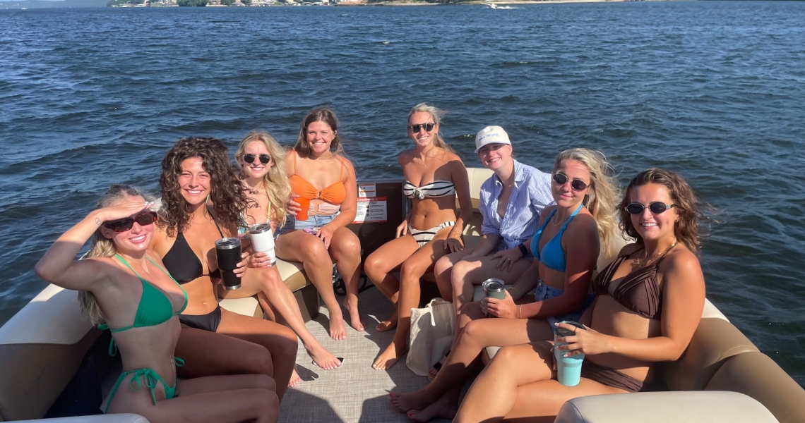friends on boat rental | lake of the ozarks